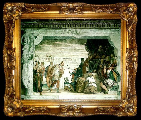 framed  Paolo  Veronese sebastian before diocletian, ta009-2
